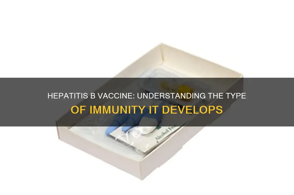 what type of immunity is developed by hepatitis b vaccine