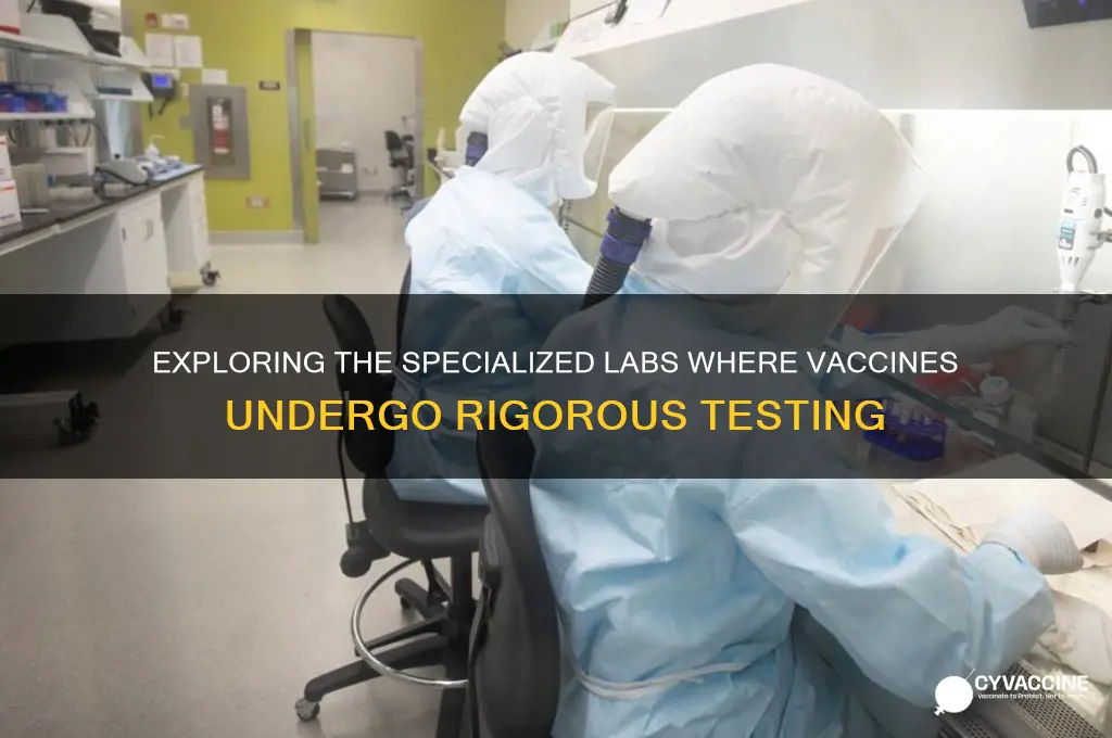 what type of lab do they test vaccines in