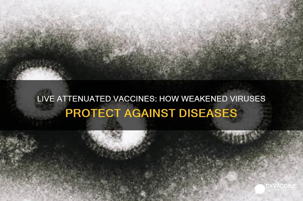 what type of vaccine contains live weakened viruses