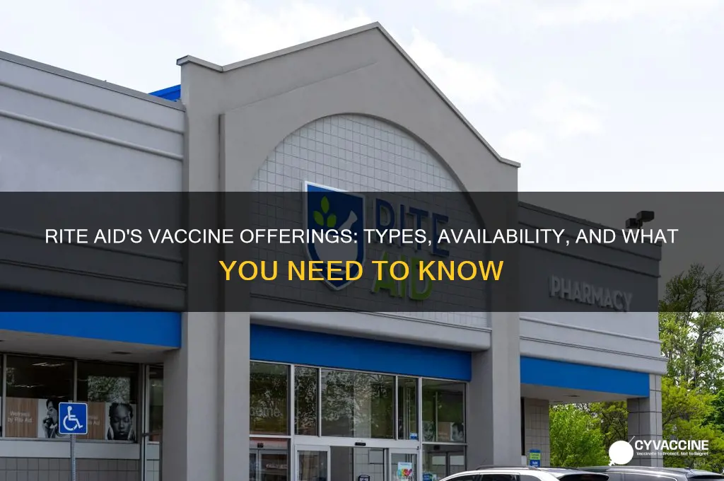 what type of vaccine does rite aid have