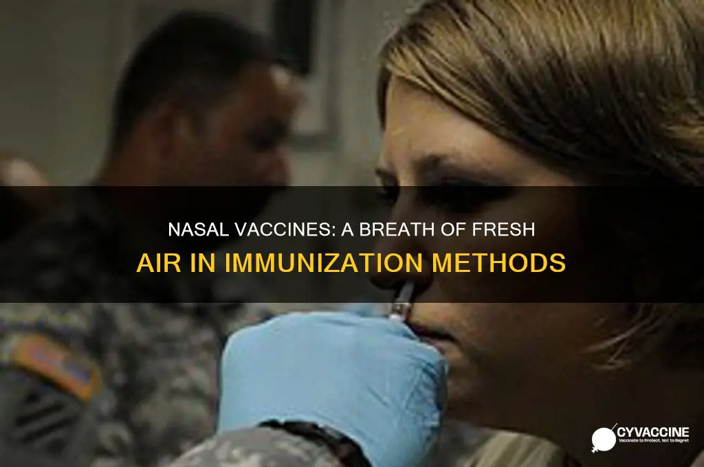 what type of vaccine is administered through the nose