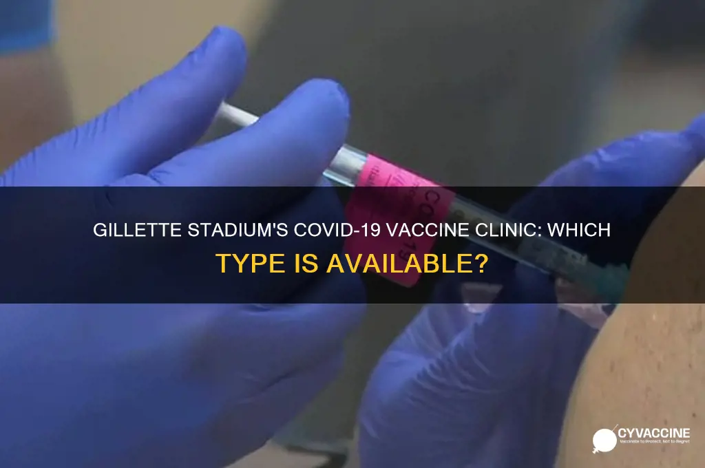 what type of vaccine is at gillette stadium