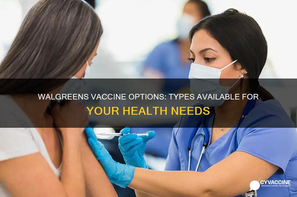 what type of vaccine is available at walgreens
