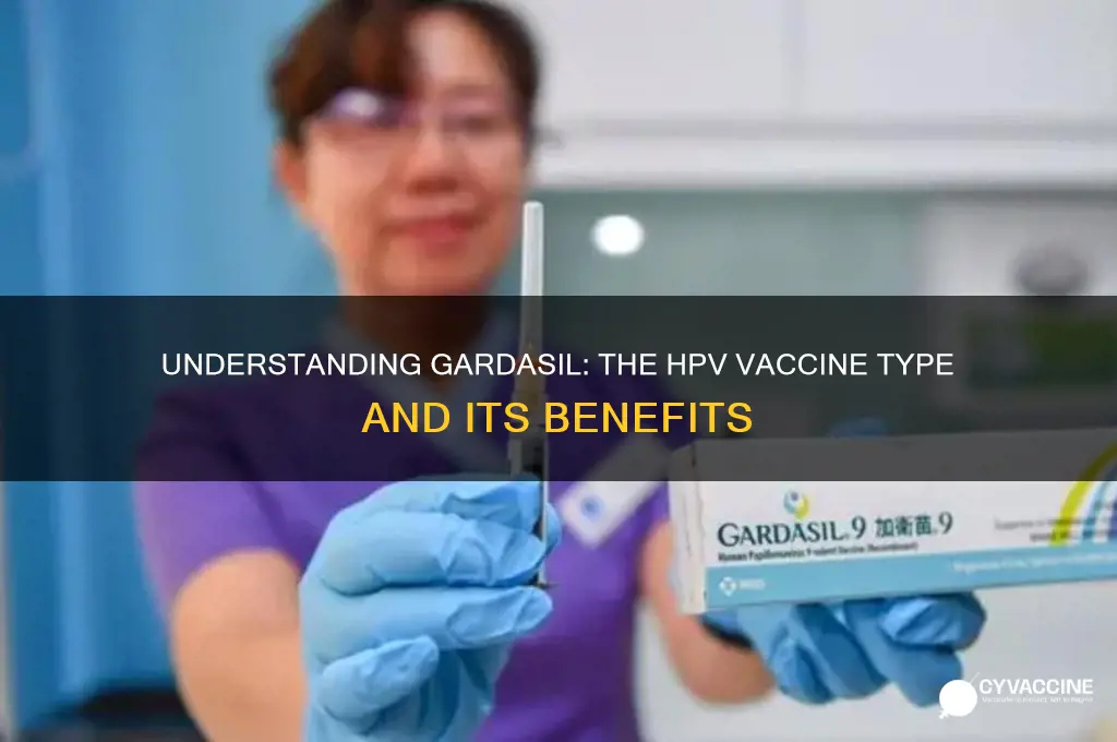 what type of vaccine is the gardasil vaccine