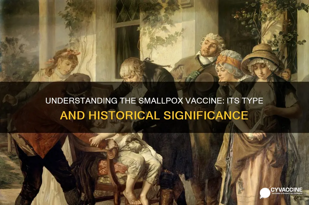 what type of vaccine is the smallpox vaccine