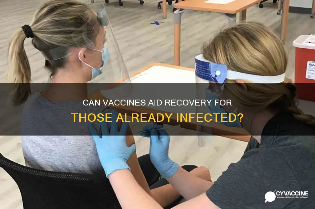 what type of vaccine would helpe someone already infected