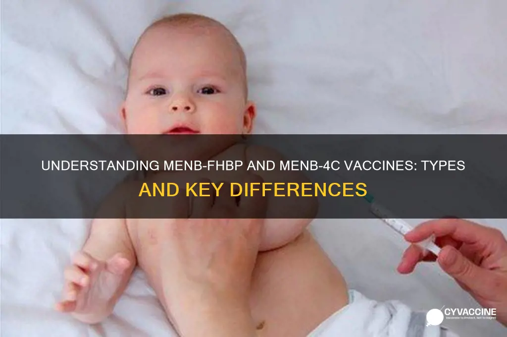 what type of vaccines are menb-fhbp and menb-4c