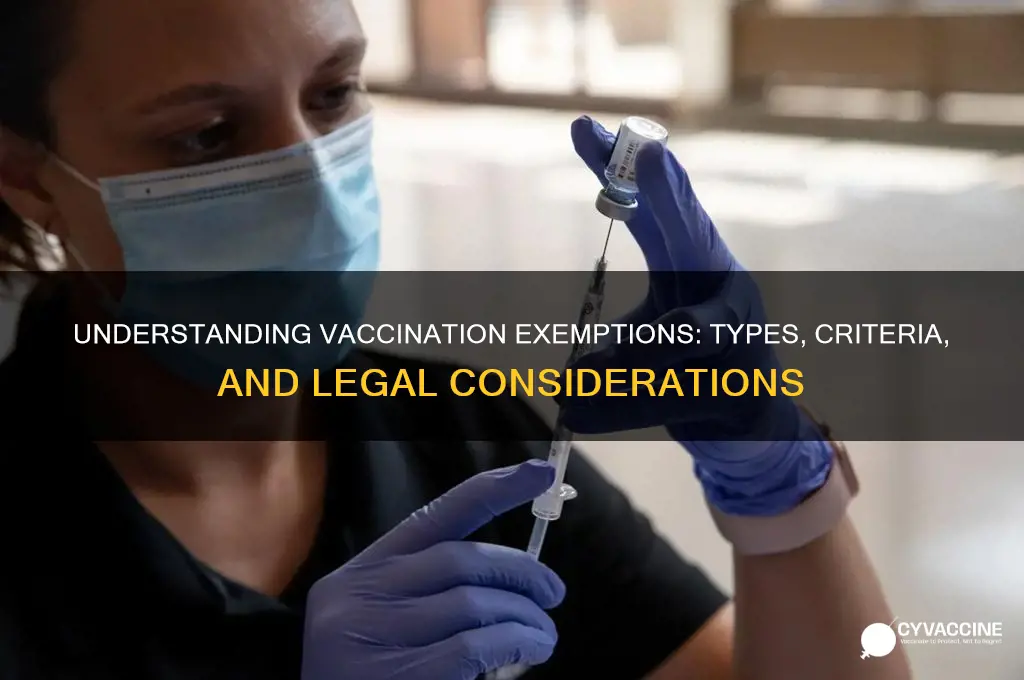 what types of exemptions are there for vaccination