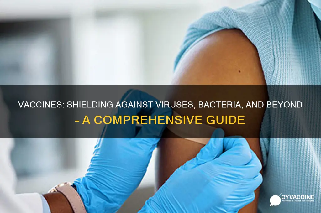 what types of pathogens do vaccines protect against