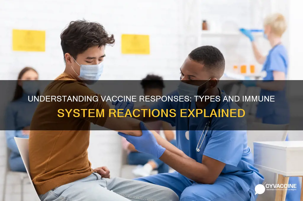 what types of response does a vaccine produce