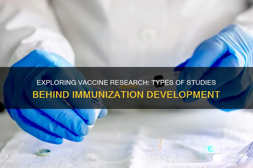 what types of studies are performed for vaccines