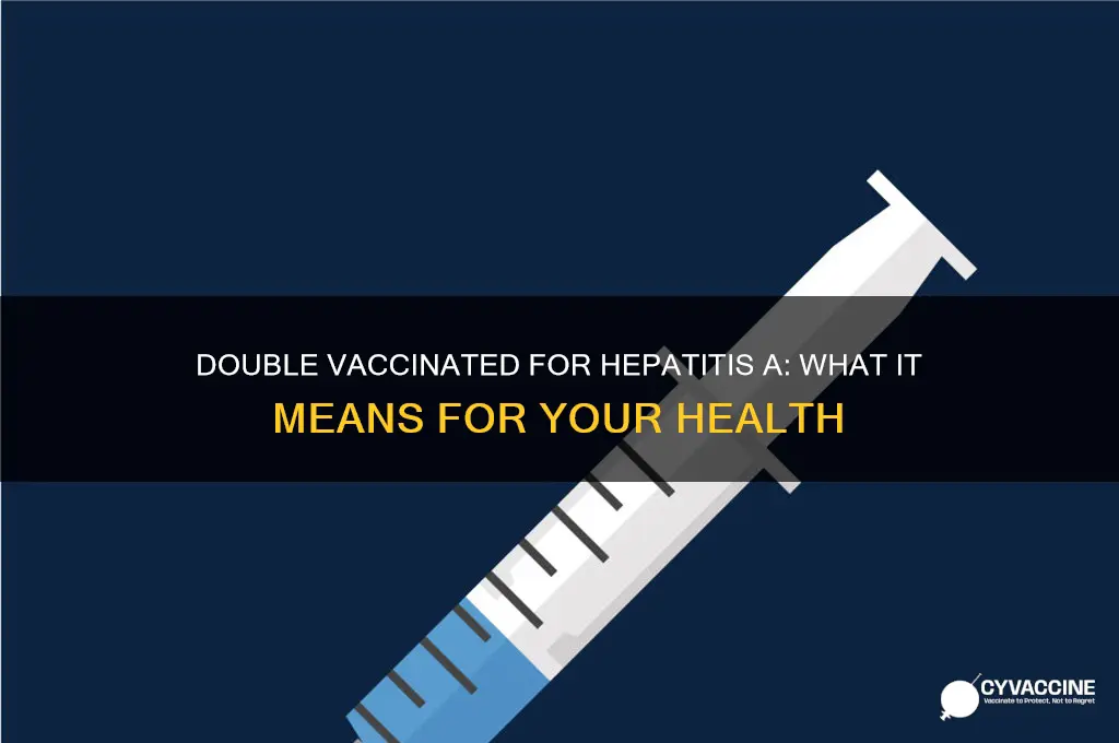 what uf im souble vaccinated for hep a