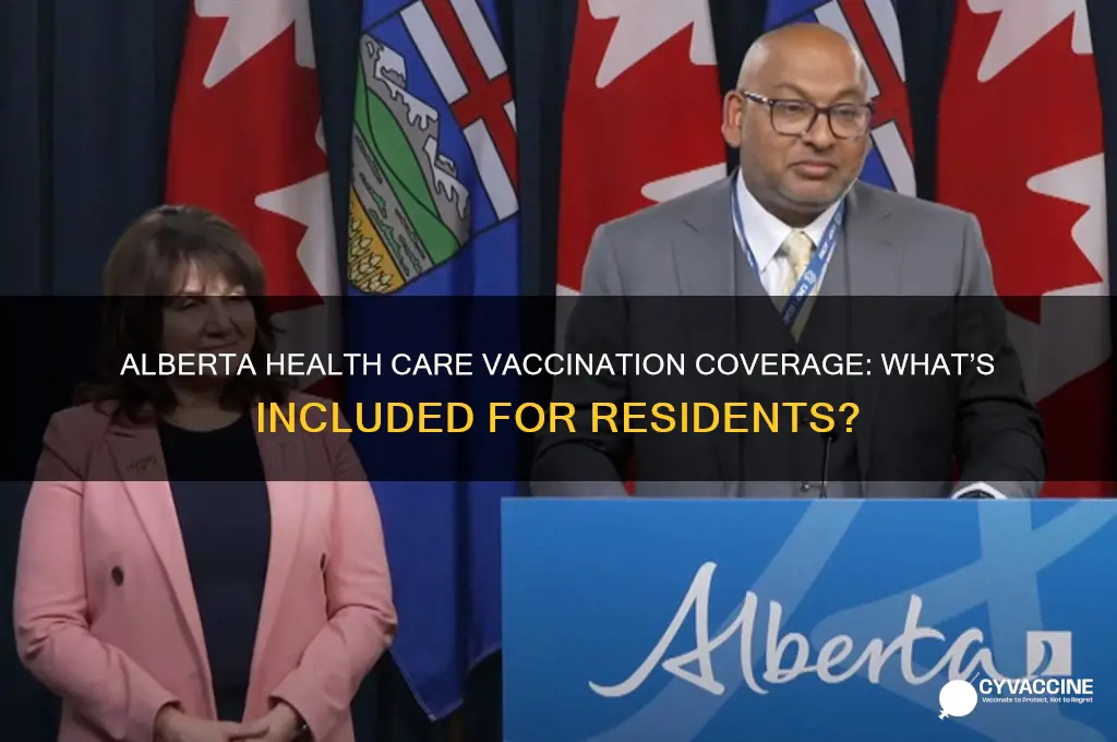 what vaccinations are covered by alberta health care