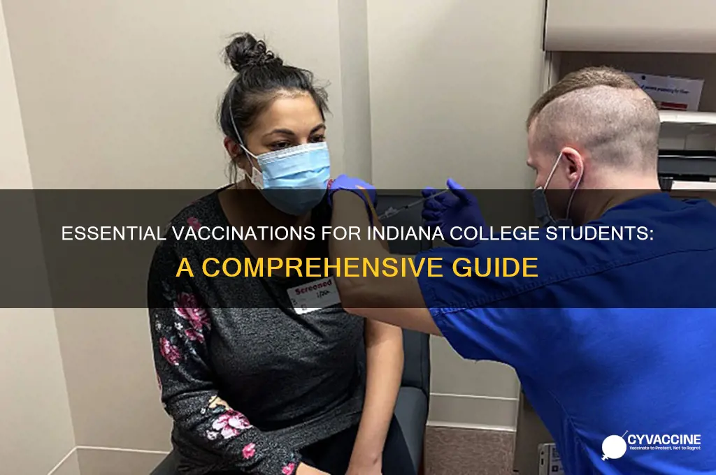 what vaccinations are reuqired for college students in indiana
