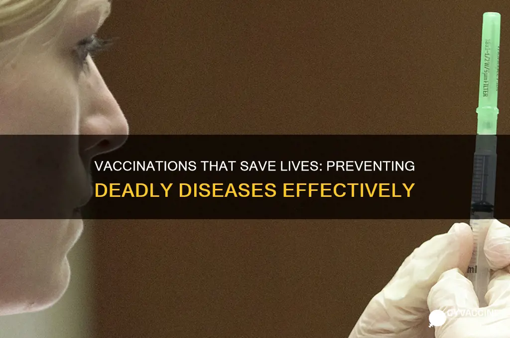what vaccinations only prevent diseases that kill you