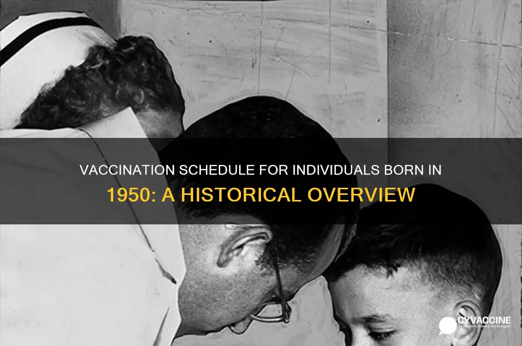 what vaccinations would someone born in 1950 receive