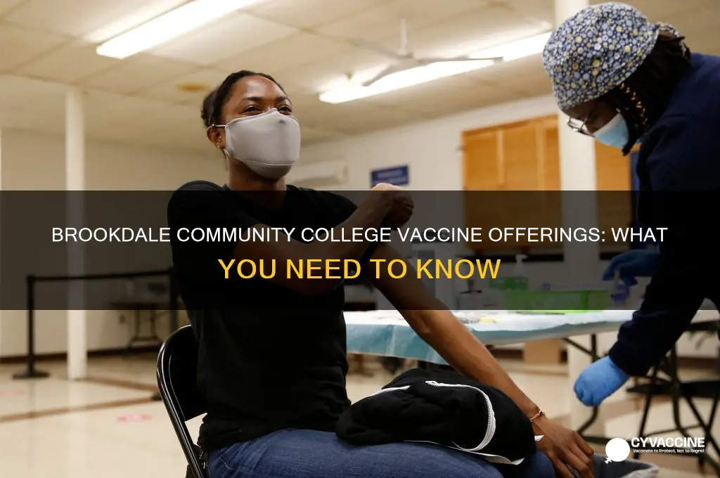 what vaccine are they giving at brookdale community college