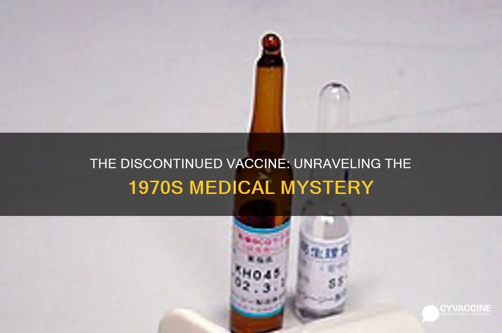 what vaccine did they stop giving in 1970