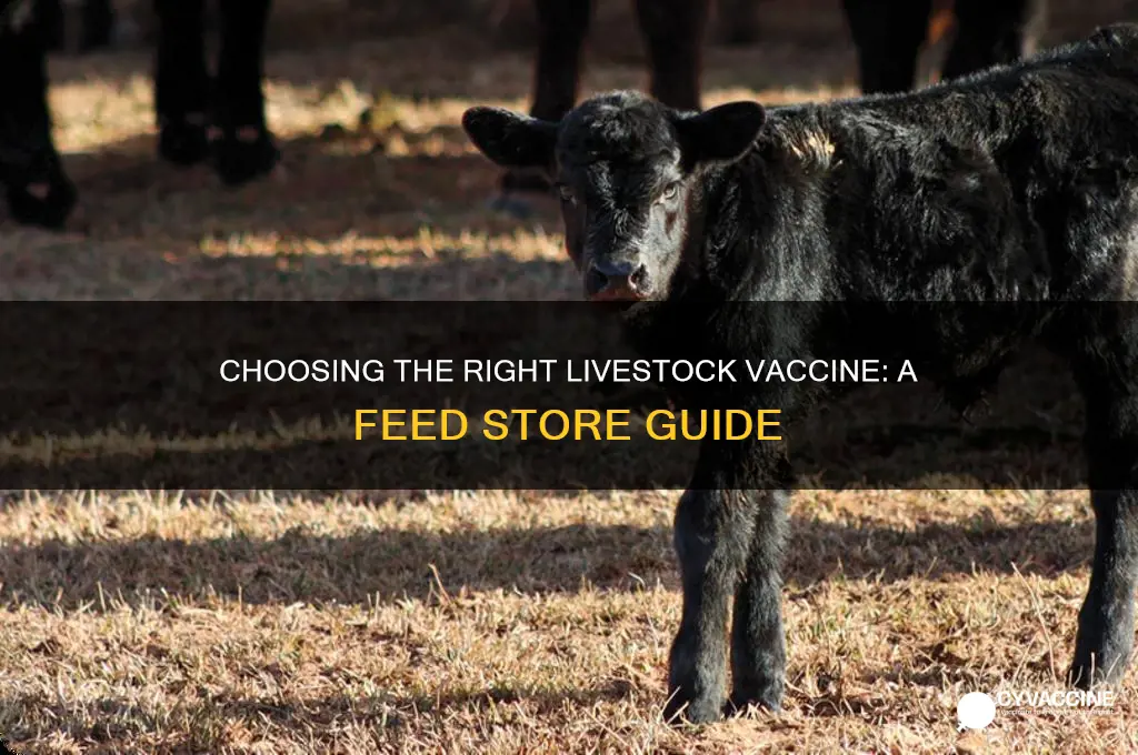 what vaccine do i ask for at feed store