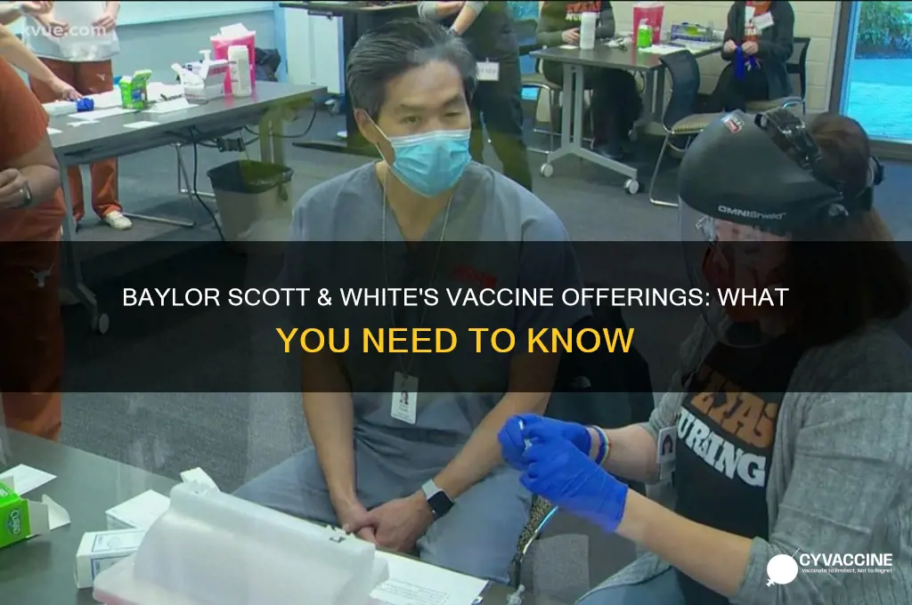what vaccine does baylor scott and white have