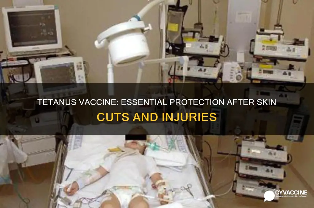 what vaccine is administered when you slice your skin open