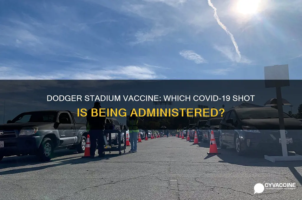 what vaccine is being administered at dodger stadium