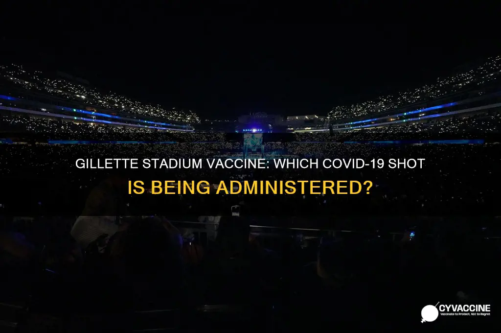 what vaccine is being administered at gillette stadium
