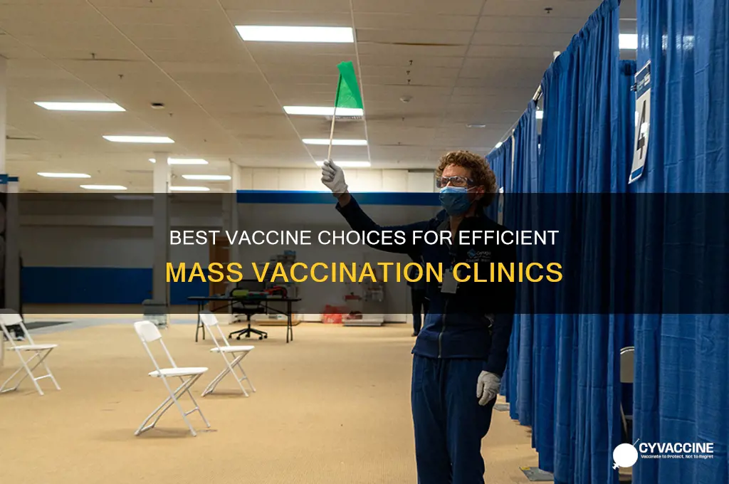 what vaccine is best delivered in mass vaccine clinic
