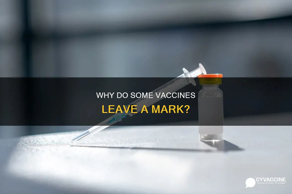 what vaccine left a mark on your arm
