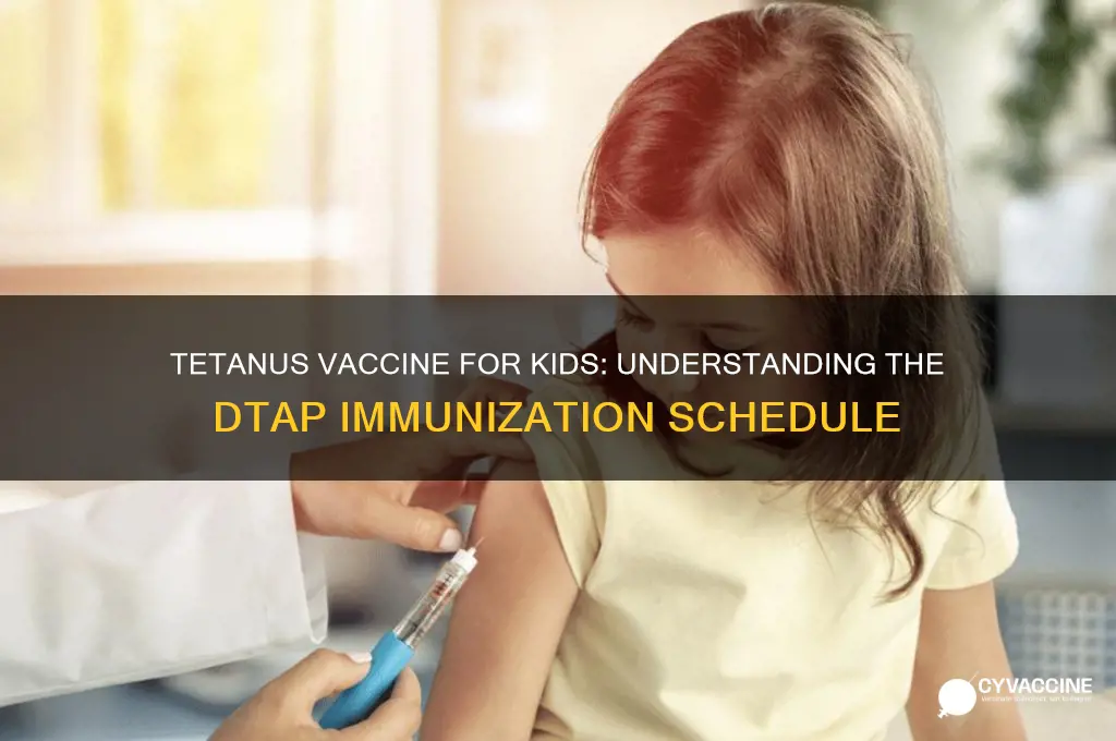 what vaccine name is tetunus under for children