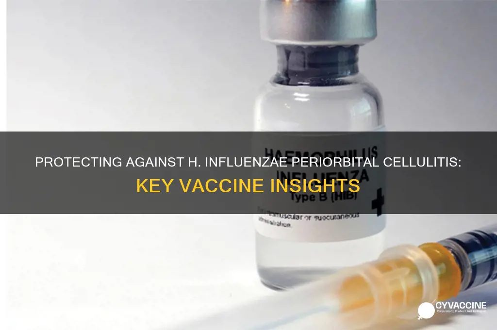 what vaccine protects against h influenzae periorbital cellulitis