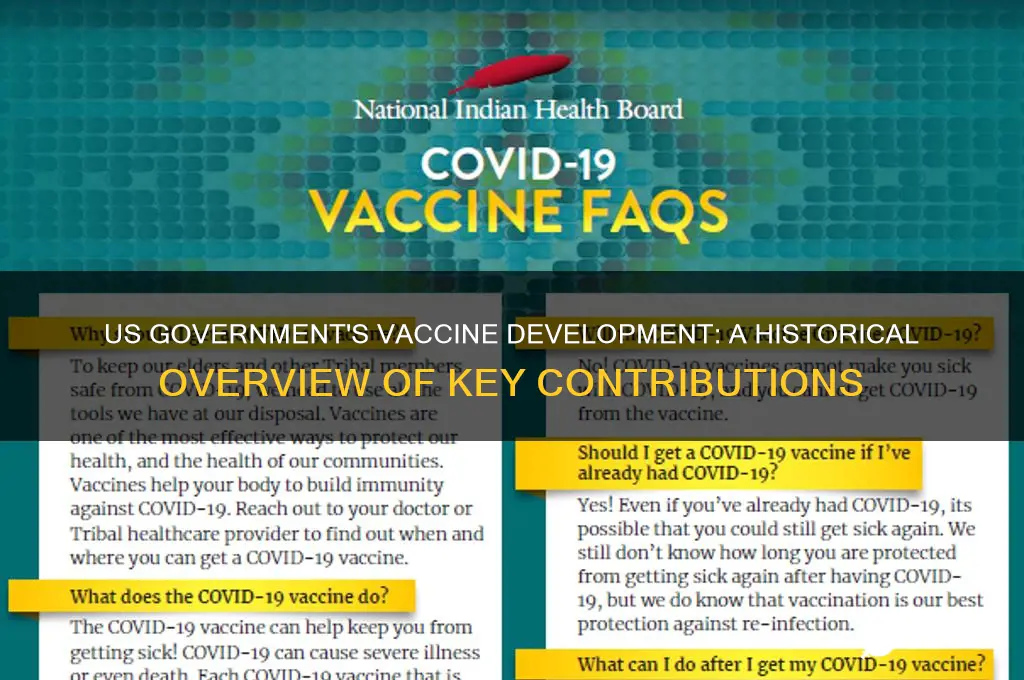 what vaccine was created by the us government