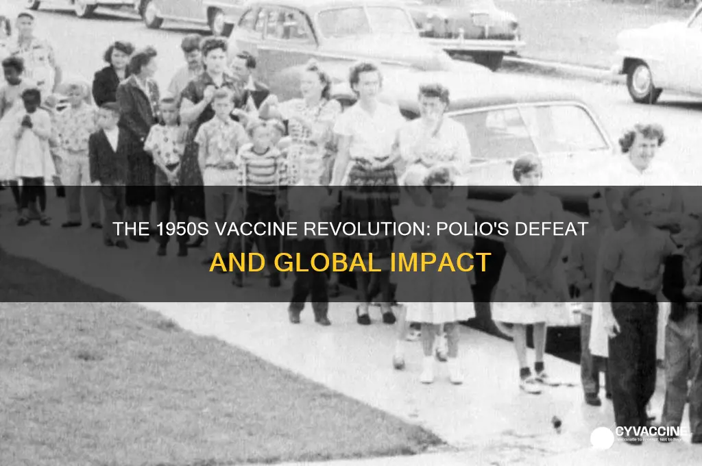 what vaccine was created in the 1950