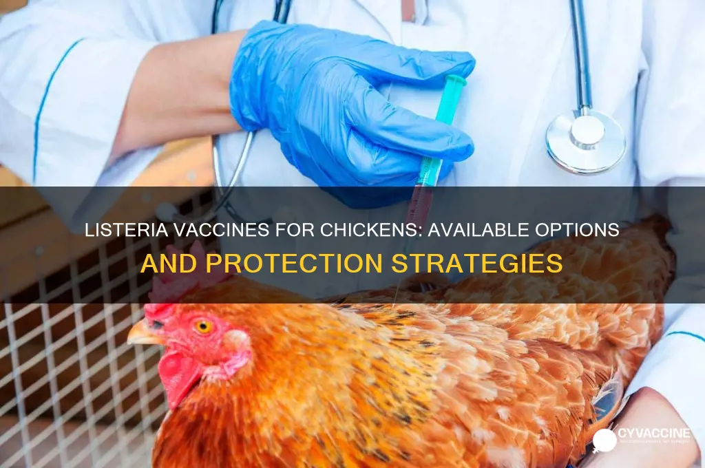 what vaccines are available for listeria in chickens