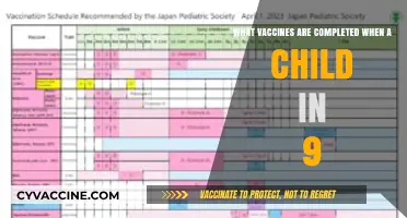 Childhood Vaccination Schedule: Completed Immunizations for 9-Year-Olds