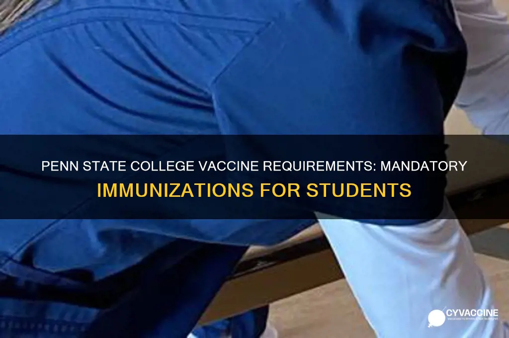 what vaccines are mandatory for college penn state