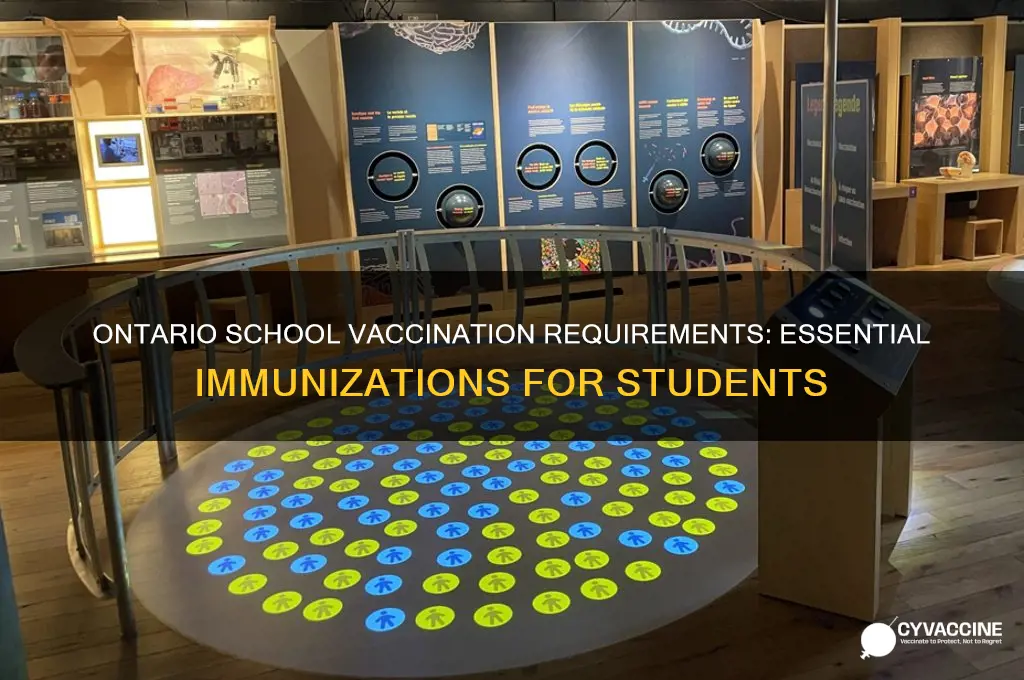 what vaccines are mandatory for school in ontario