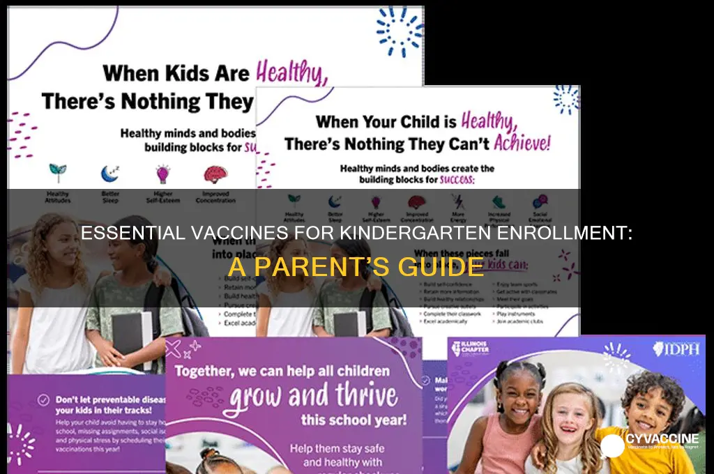 what vaccines are necessary for kindergarten enrollment age