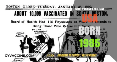Born in the USA: 1985 Vaccine Schedule Explained
