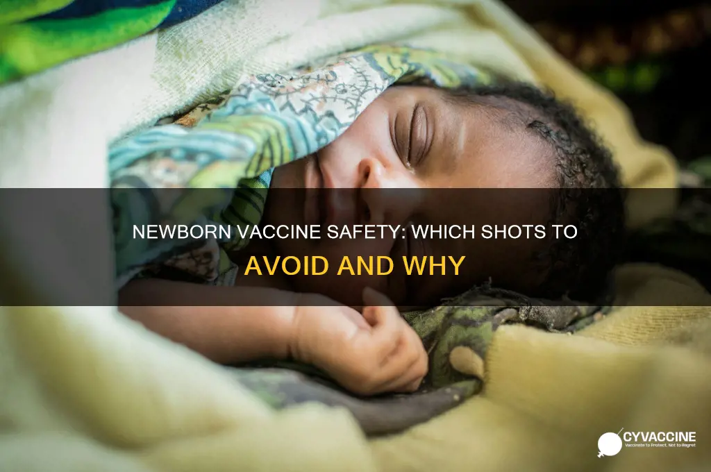 what vaccines to avoid for newborns