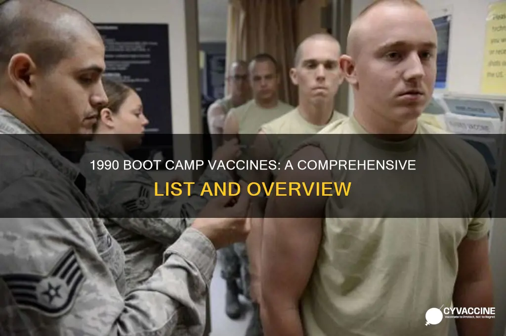 what vaccines were givem in boot camp 1990