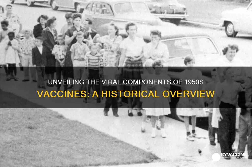 what viruses were in the vaccines in the 1950s