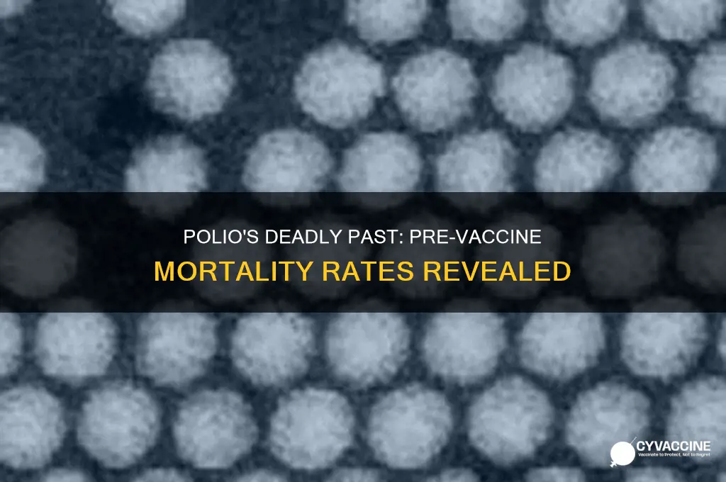 what was the death rate of polio before the vaccine