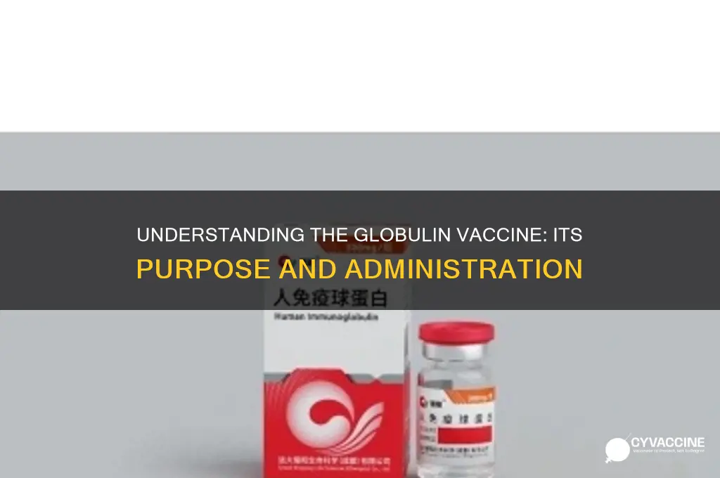 what was the shot they gave called globulin vaccine