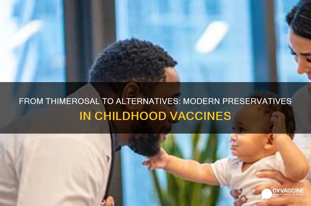 what was thimerasol replaced with in childhood vaccines
