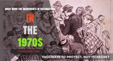Unveiling the 1970s Vaccination Formulas: Ingredients and Their Evolution