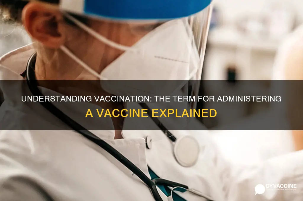 what word means to treat with a vaccine