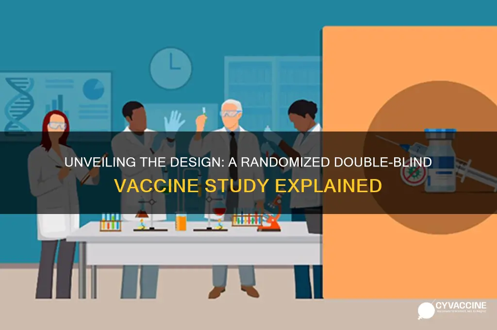 what would a randomized double blind vaccine study look like