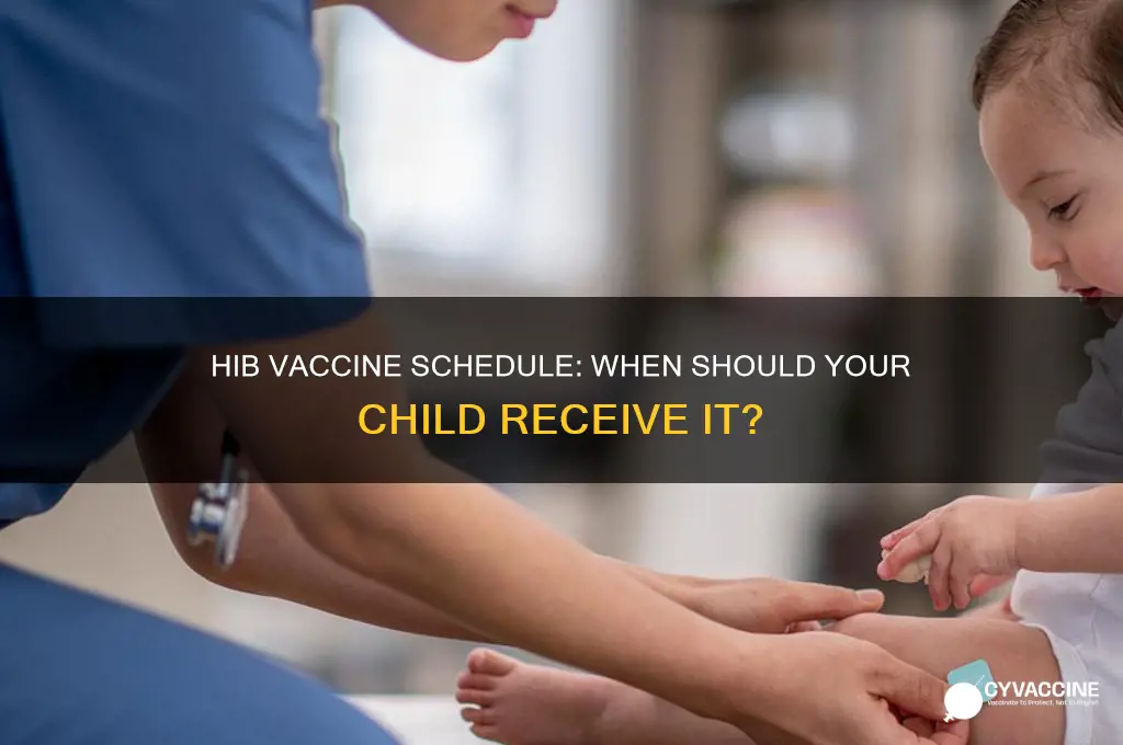 when are you supposed to do the hib vaccine