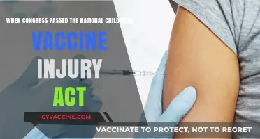 Congress Passes National Childhood Vaccine Injury Act: A Historical Overview